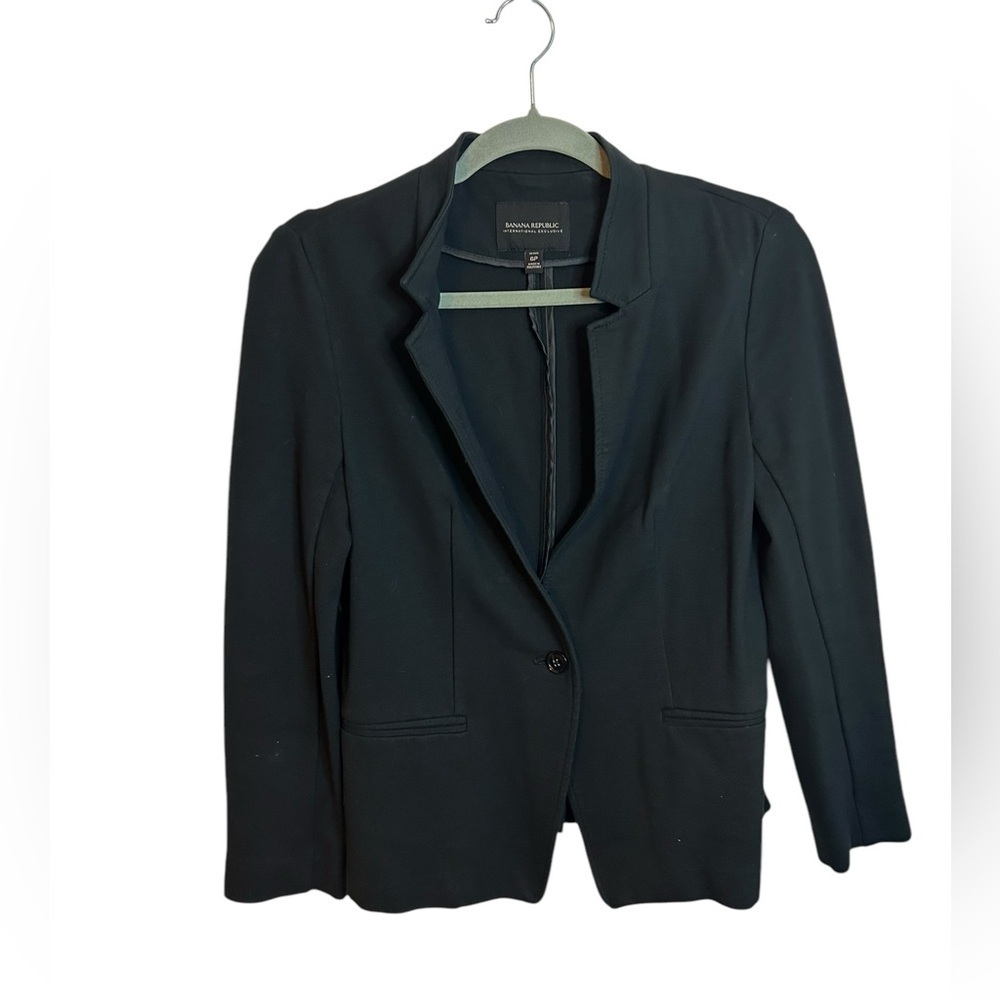 Banana Republic Single Button Ponte Stretch Blazer